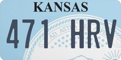 KS license plate 471HRV
