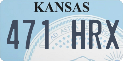 KS license plate 471HRX