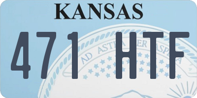 KS license plate 471HTF