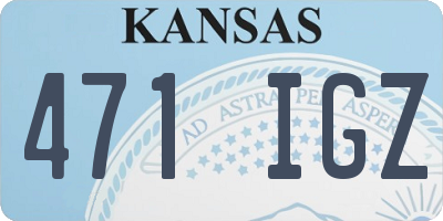 KS license plate 471IGZ