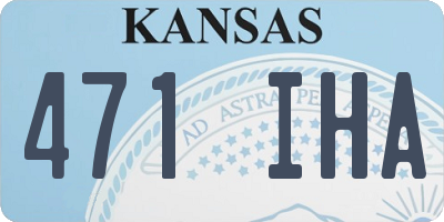 KS license plate 471IHA