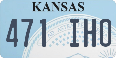 KS license plate 471IHO