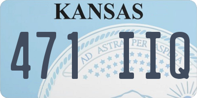 KS license plate 471IIQ
