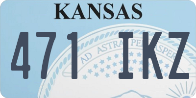 KS license plate 471IKZ
