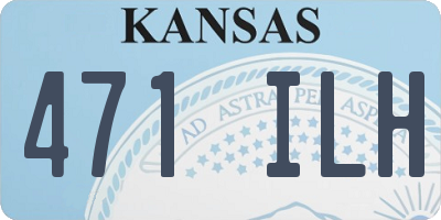 KS license plate 471ILH
