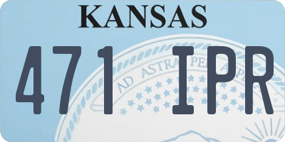 KS license plate 471IPR