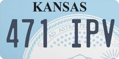 KS license plate 471IPV