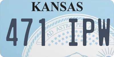KS license plate 471IPW