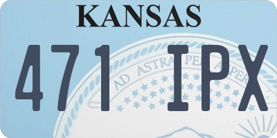 KS license plate 471IPX