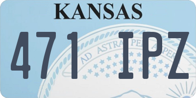 KS license plate 471IPZ