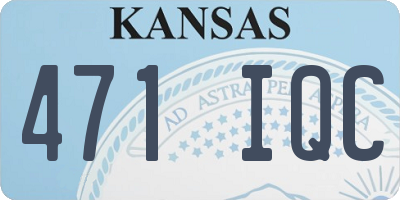 KS license plate 471IQC