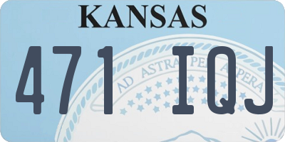 KS license plate 471IQJ