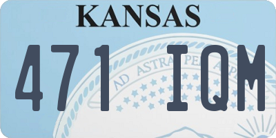 KS license plate 471IQM