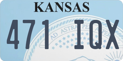 KS license plate 471IQX