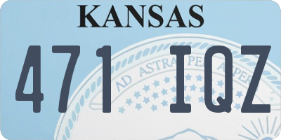 KS license plate 471IQZ
