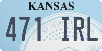 KS license plate 471IRL
