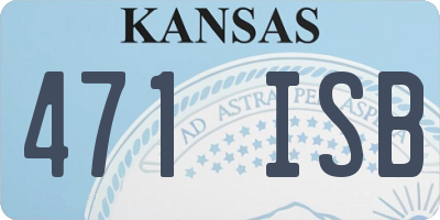 KS license plate 471ISB