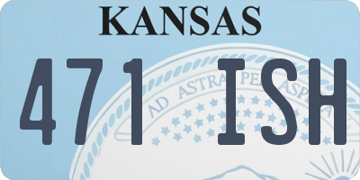 KS license plate 471ISH