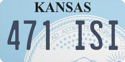 KS license plate 471ISI