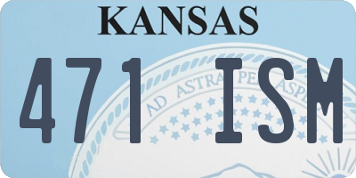 KS license plate 471ISM
