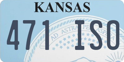 KS license plate 471ISO