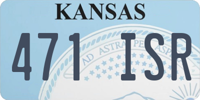 KS license plate 471ISR