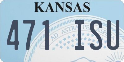 KS license plate 471ISU