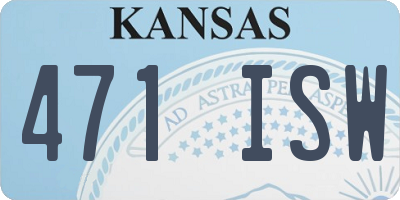 KS license plate 471ISW