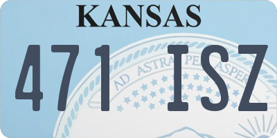 KS license plate 471ISZ