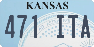 KS license plate 471ITA
