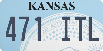 KS license plate 471ITL