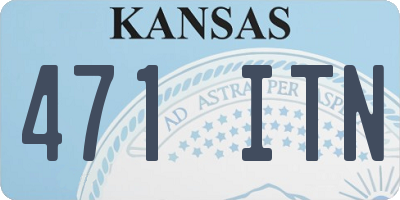 KS license plate 471ITN