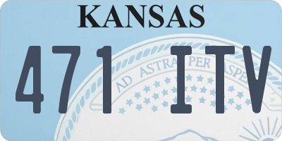 KS license plate 471ITV