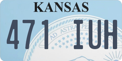 KS license plate 471IUH
