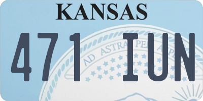 KS license plate 471IUN