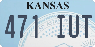 KS license plate 471IUT