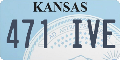 KS license plate 471IVE