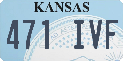 KS license plate 471IVF