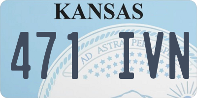 KS license plate 471IVN
