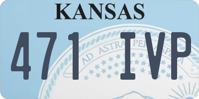 KS license plate 471IVP