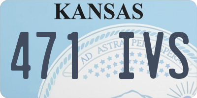 KS license plate 471IVS