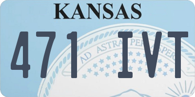 KS license plate 471IVT