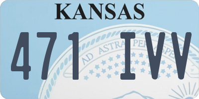 KS license plate 471IVV