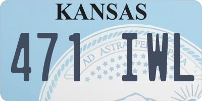 KS license plate 471IWL