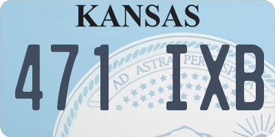 KS license plate 471IXB