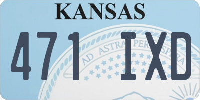 KS license plate 471IXD
