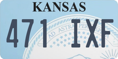 KS license plate 471IXF