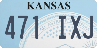 KS license plate 471IXJ