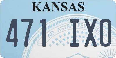 KS license plate 471IXO
