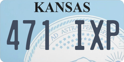 KS license plate 471IXP